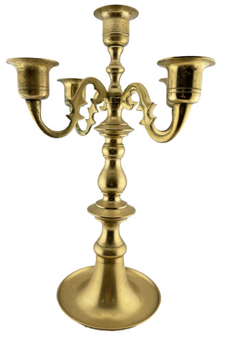 Vintage brass candelabra - brass,