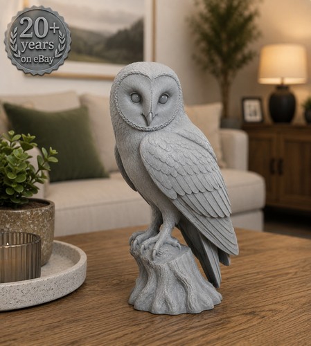 Barn owl statue home - owl,