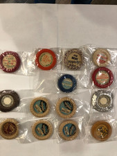 Vintage milk bottle caps used/unused, waxed paper/foil lot of 16