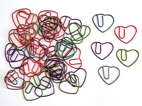 Heart shaped metal paper - 45, heart‑shaped