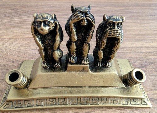 Vintage wise monkey pen - vintage, 3