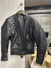 GEAR X Leather Motorcycle Jacket Mens Medium 40" Elbow Shoulder Back Armour