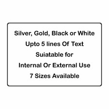 Engraved Brass or Brushed