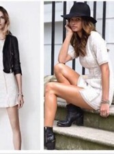 *GORGEOUS* ALL SAINTS MYRINE BROIDERE 100% COTTON DRESS, WHITE, UK10, US6, EU38