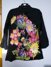 Butler and Wilson dark floral tunic/ dress New w/o tags Mandarin Collar