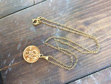 Yellow Metal Scorpio Pendant