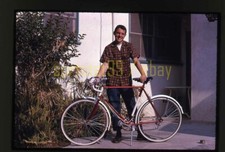 1961 Boy & His Raleigh Sports Model Bicycle - Vintage 35mm Bike Slide