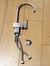 Modern Mono Kitchen Mixer Tap Square Swivel Spout single control XZ