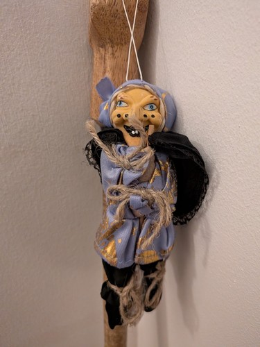 Hanging kitchen witch doll - witch,