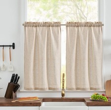TOPICK Taupe Striped Small