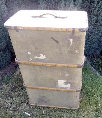 Vintage bentwood and - , canvas