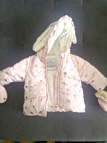George girls pink puffer - girls,
