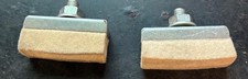 2 NOS Vintage White Felt Brake