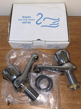 Swan Bath Taps Chrome Silver