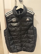 PLAYER ISSUE Arsenal Adidas MEDIUM Puffer Waistcoat Gilet DOWN VEST Kit Room