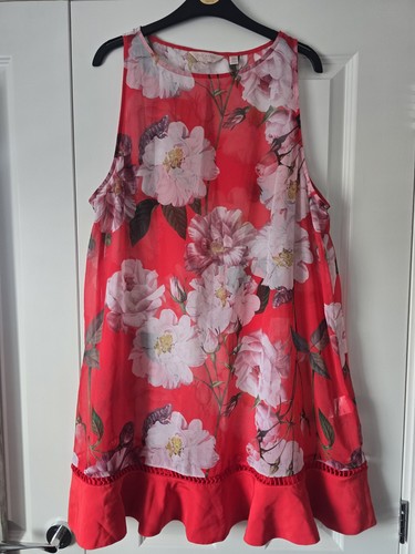 Size ted baker red floral - size, m