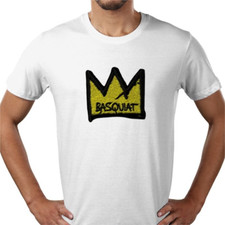 Jean Michel Basquiat crown graffiti pop art artist t-shirt tee UK seller