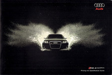 Audi RS4 4.2 V8 2007-2008 UK Market Sales Brochure Saloon, Avant & Cabriolet A4