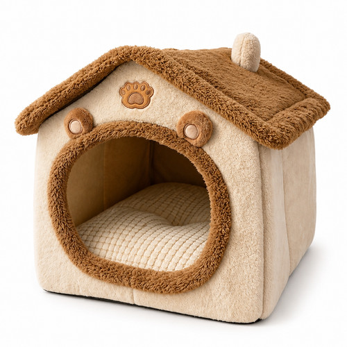 Foldable pet house - house, kitten