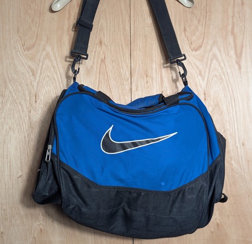 Nike duffle bag blue black - duffle,