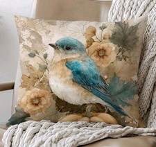 Vintage Floral Garden Birds