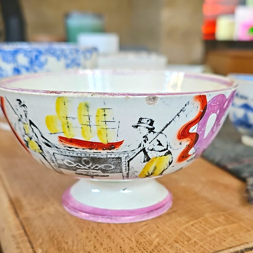 Antique 19thc sunderland pink - 19thc,