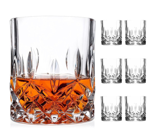 10oz crystal cut whiskey - crystal,
