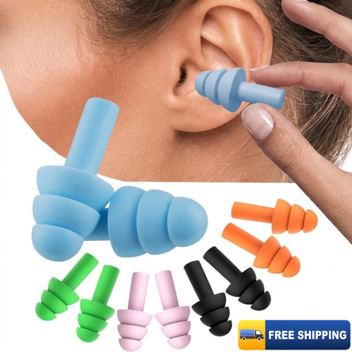 48pcs silicone ear plugs - silicone, noise