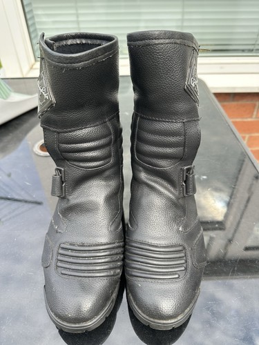 Ladies black leather motor - ladies,