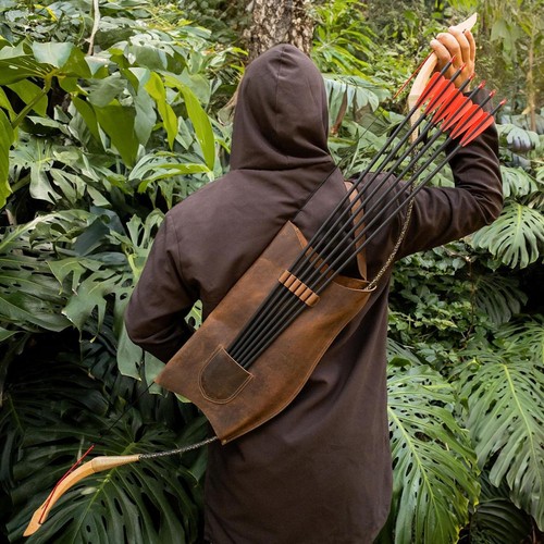 Archery bow quiver - bow, medieval