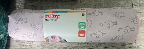Nuby messy mat pink with - -,