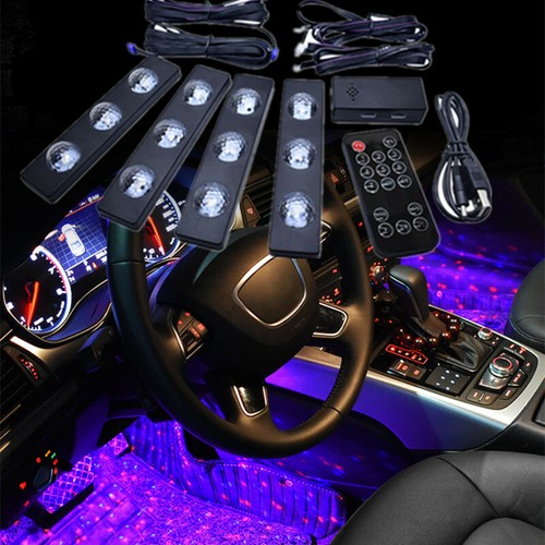 Car rgb led foot star - car,