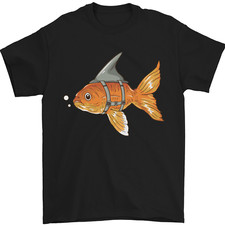 Shark Wannabe Funny Goldfish Sea Fishing Mens T-Shirt 100% Cotton