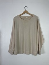 Poetry Oatmeal  Hemp & Organic Cotton Sweatshirt  Jumper - Sz 20