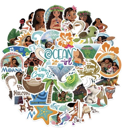 50pcs moana stickers for - moana,