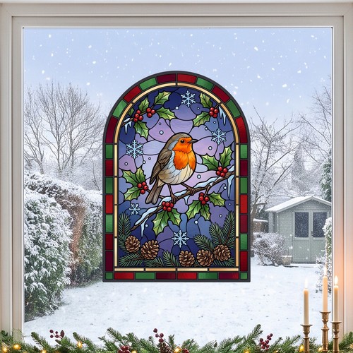 Christmas robin holly - christmas, arch
