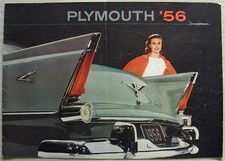 PLYMOUTH RANGE LF USA Car Sales Brochure 1956  Belvedere SAVOY Suburban +