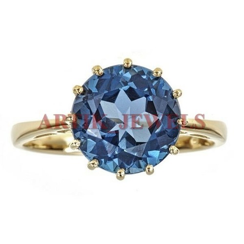 Natural london blue topaz - london,