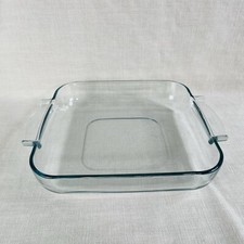 Corning Vision Clear Pyrex Glass Ovenware Roasting Casserole Dish Vintage
