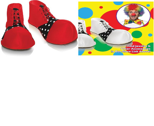 Oversized red white - oversized, clown