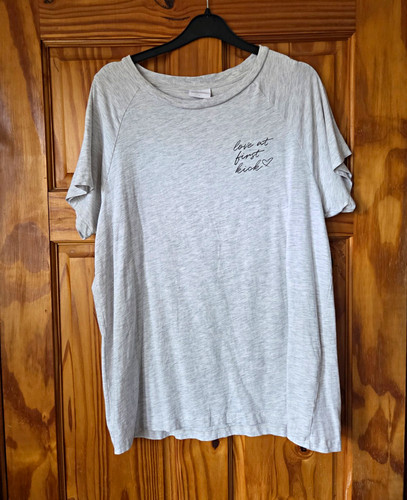 Mamalicious grey short sleeve - grey,