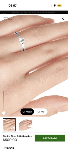 Lab grown diamond ring - diamond,
