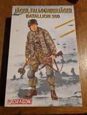 Dragon 1628 1/16 Jager Fallschirmjager Batallion 500 WW2 German Model Figure Kit