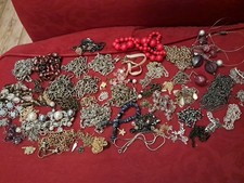 Bundle Of Broken Jewellery, Chains, A Few Bracelets Spares, And A Few Charms.