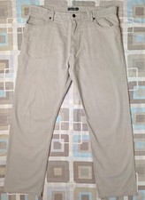 Mens M&S Stone Beige Straight Chino Jeans - Size 38" Waist / 31" Leg