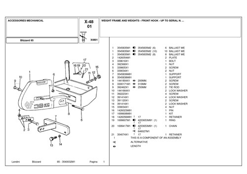 Landini blizzard parts - blizzard,