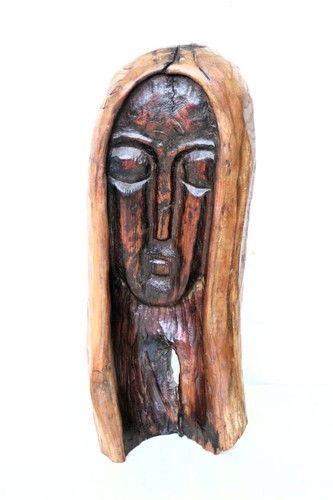 Vintage carved wood man or - carved, man’s