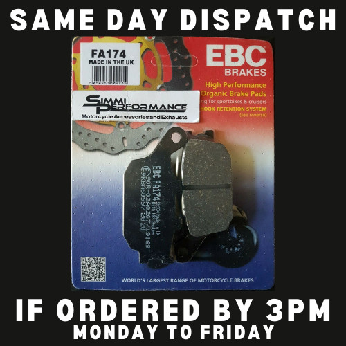 Ebc organic rear brake - rear, pads