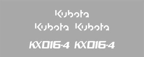 Decal sticker set kubota - decal,