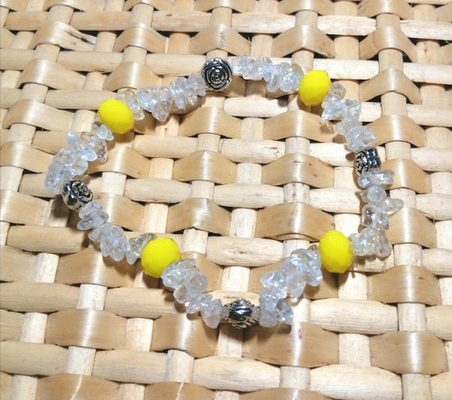 Clear quartz gemstone chip - gemstone,
